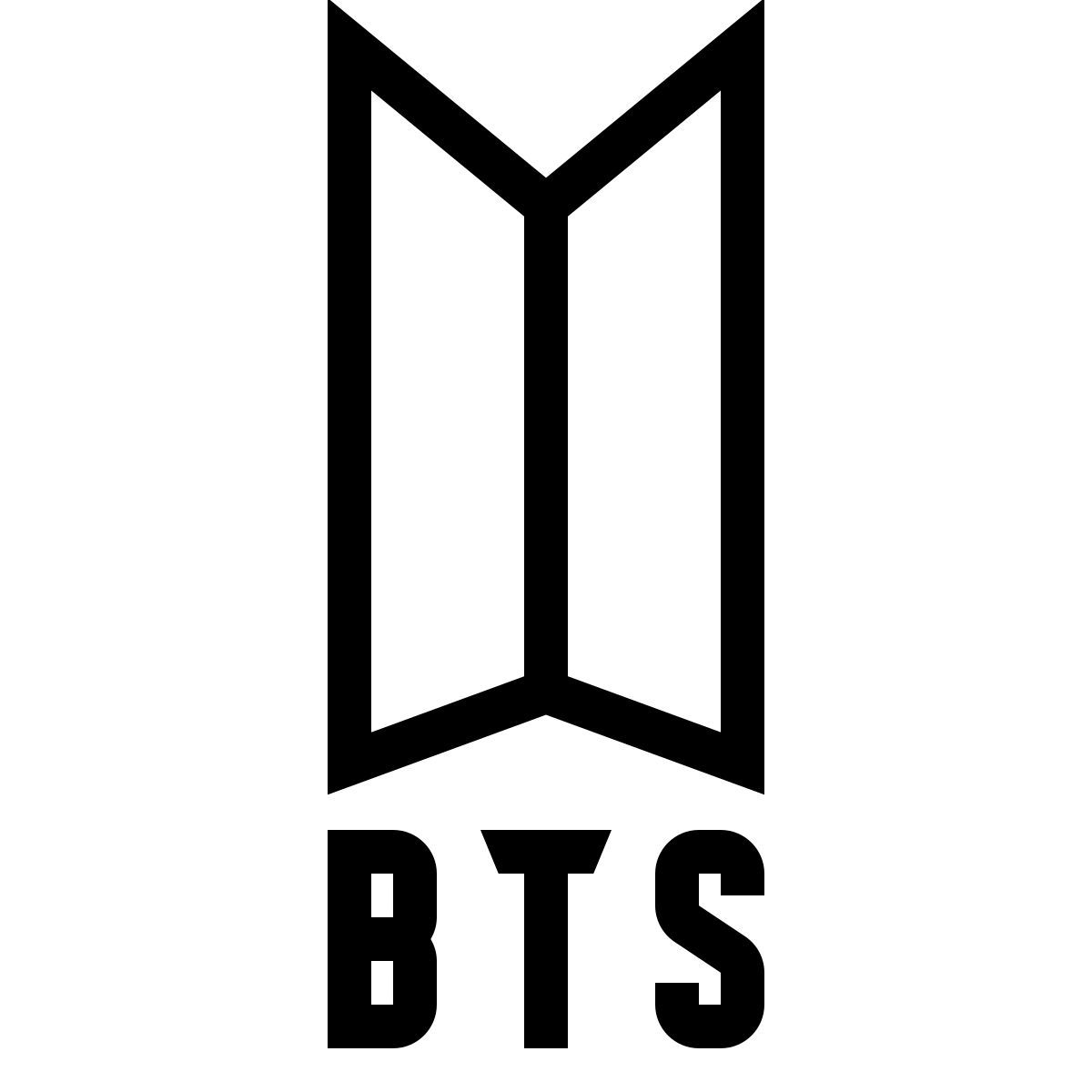 ios 17 outlined style logotipo bts icon