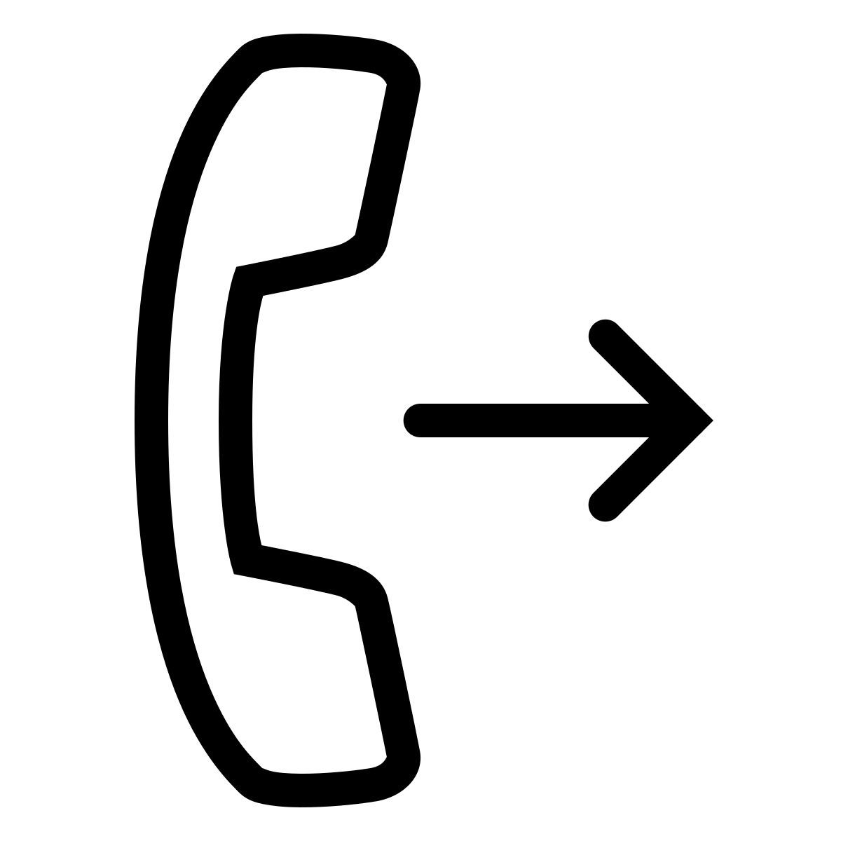 ios 17 outlined style encaminhamento de chamadas icon