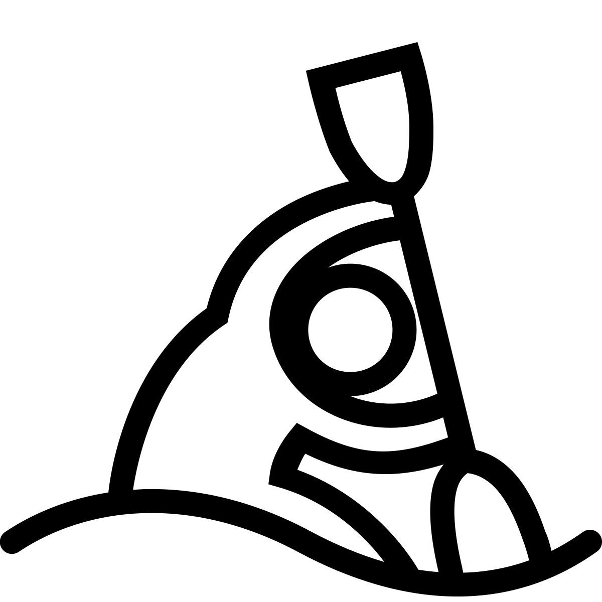 ios 17 outlined style canoagem slalom icon