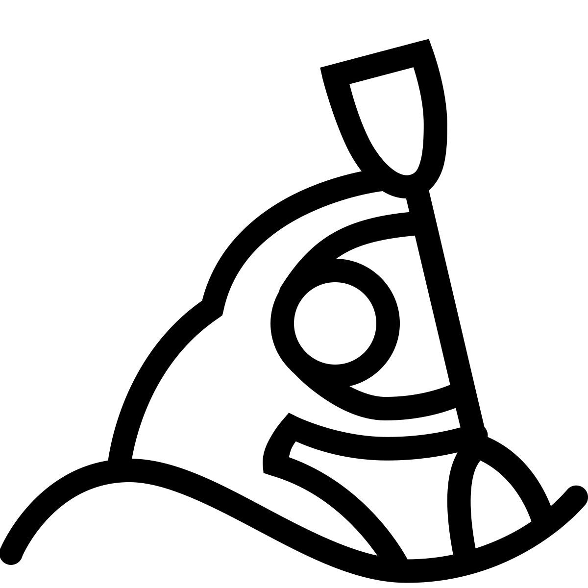 ios 17 outlined style canoagem slalom icon