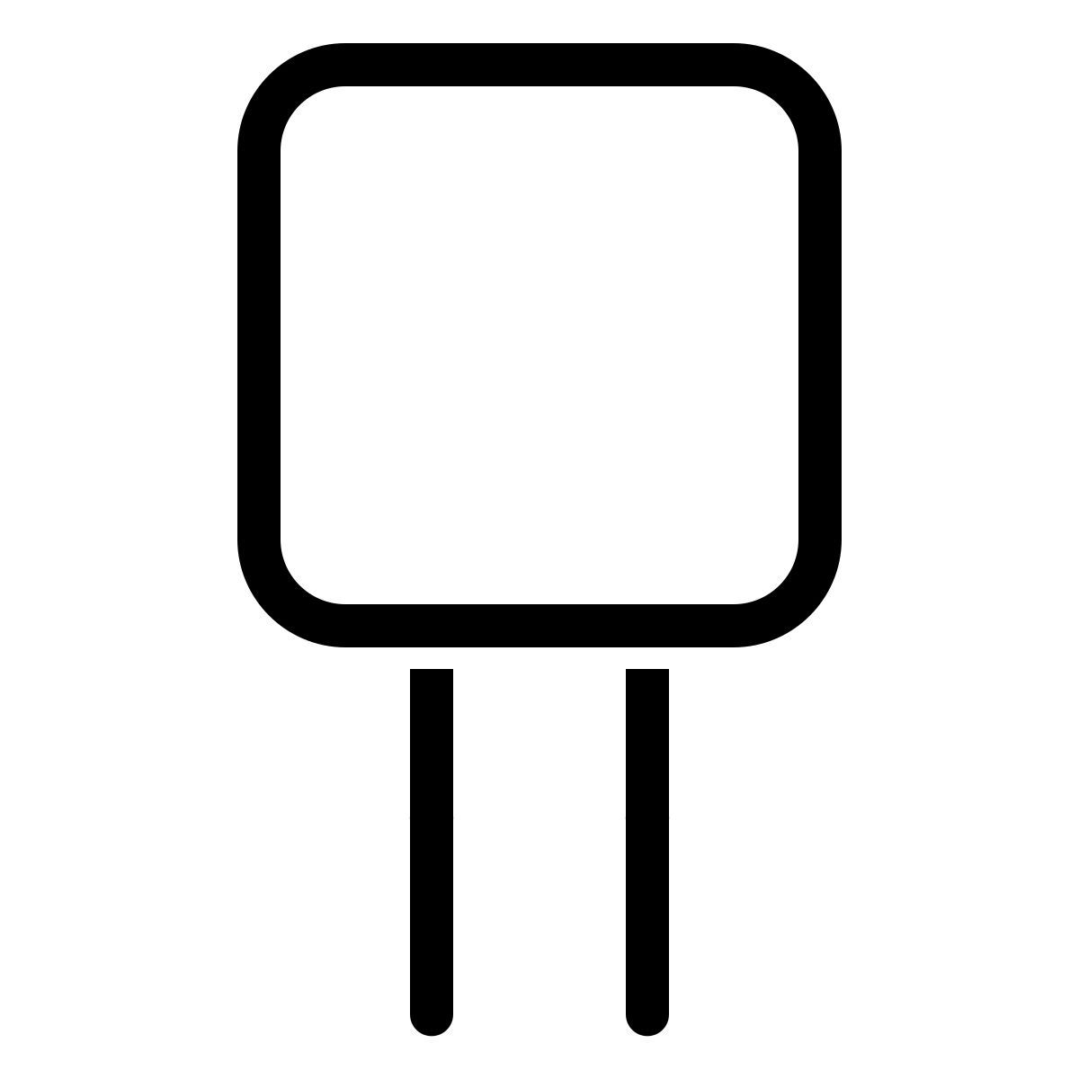 ios 17 outlined style kondensator icon