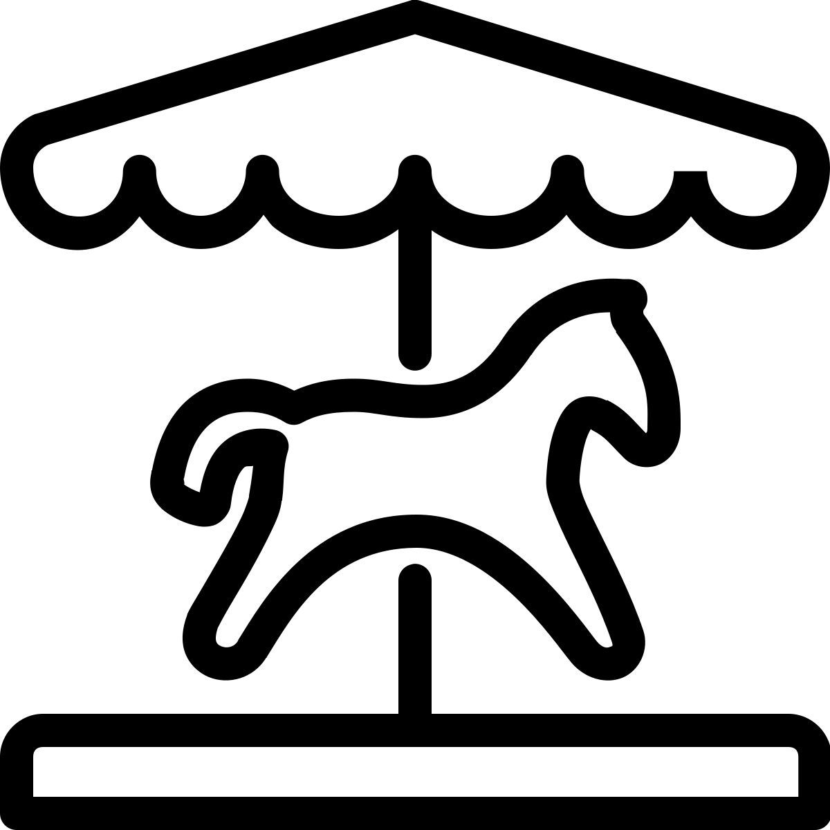 ios 17 outlined style 旋转木马 icon