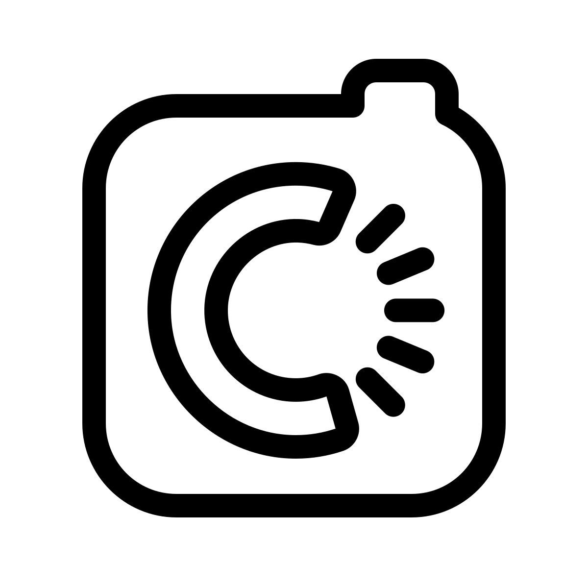 ios 17 outlined style 캐러셀 icon