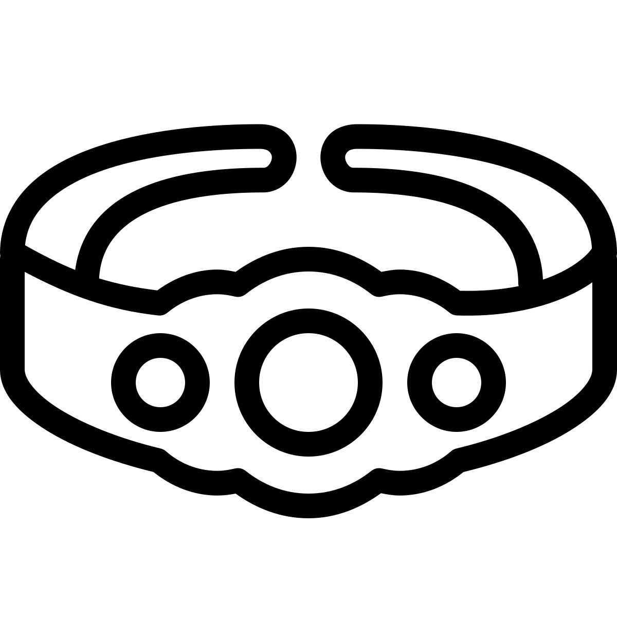 ios 17 outlined style cinturón de campeón icon