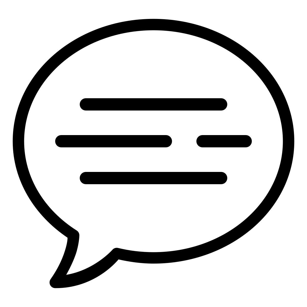 ios 17 outlined style chat message icon