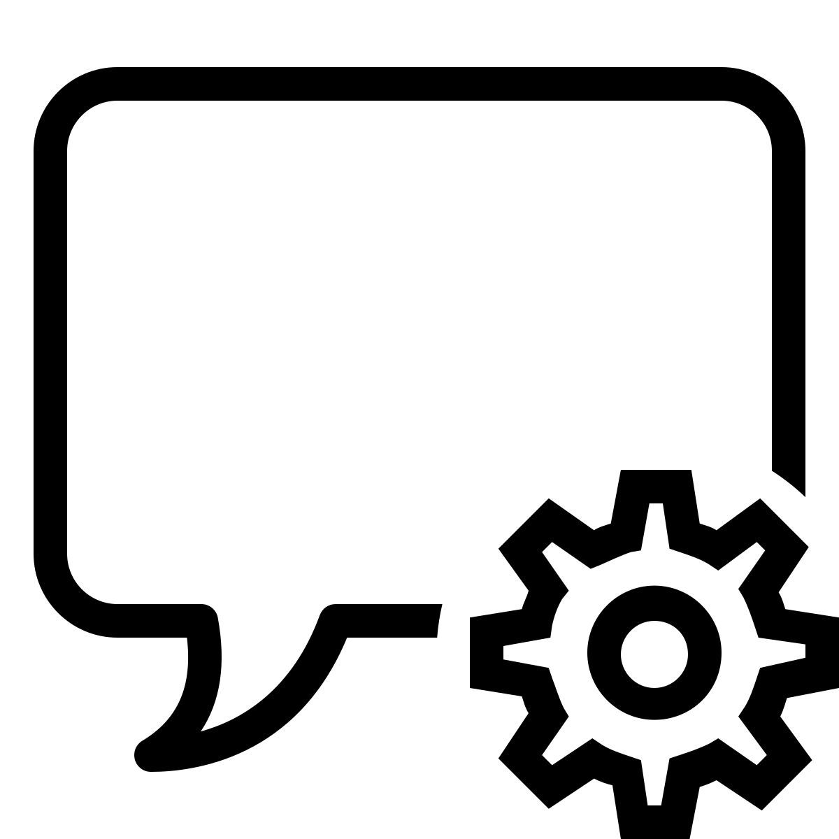 ios 17 outlined style 聊天设置 icon