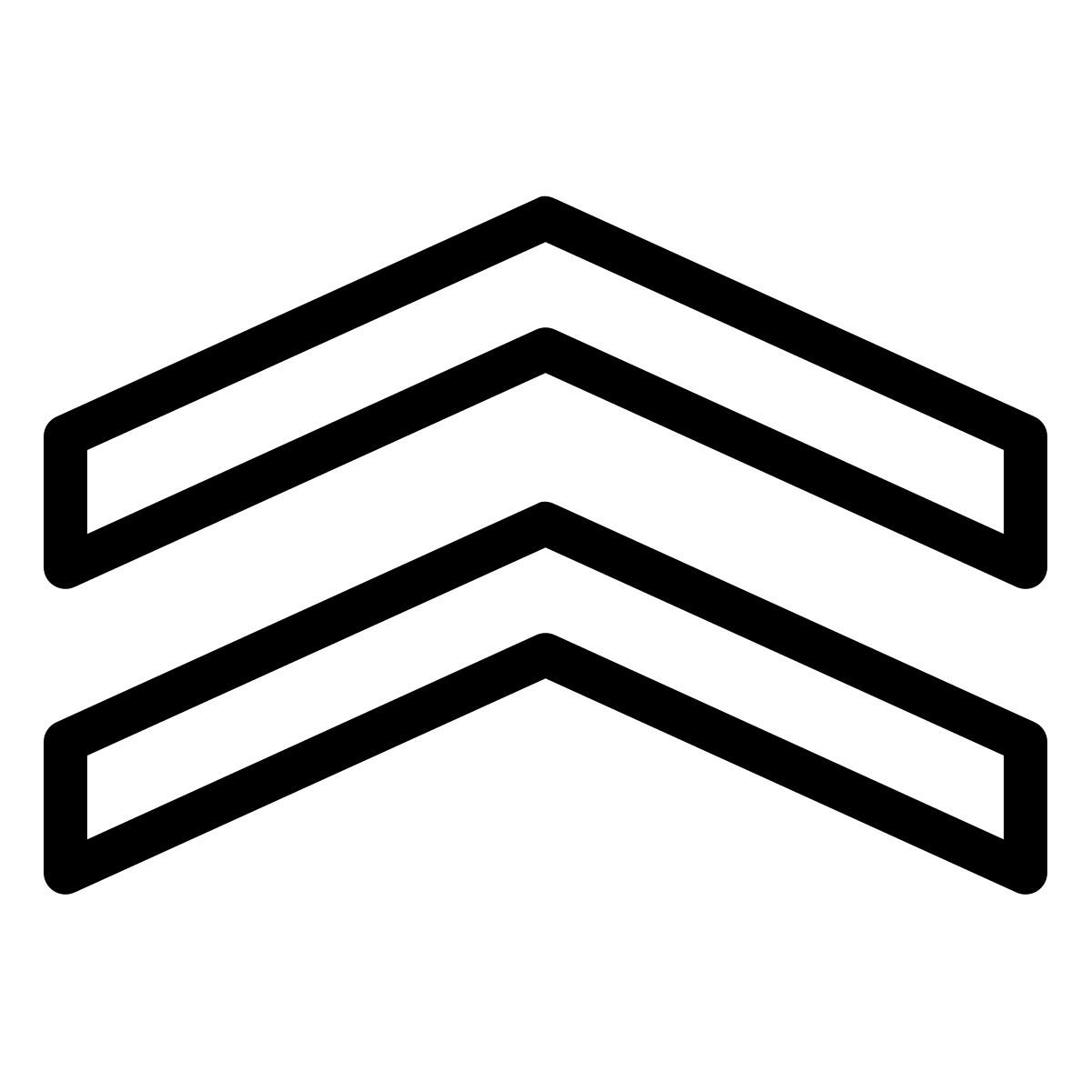ios 17 outlined style cheurón icon