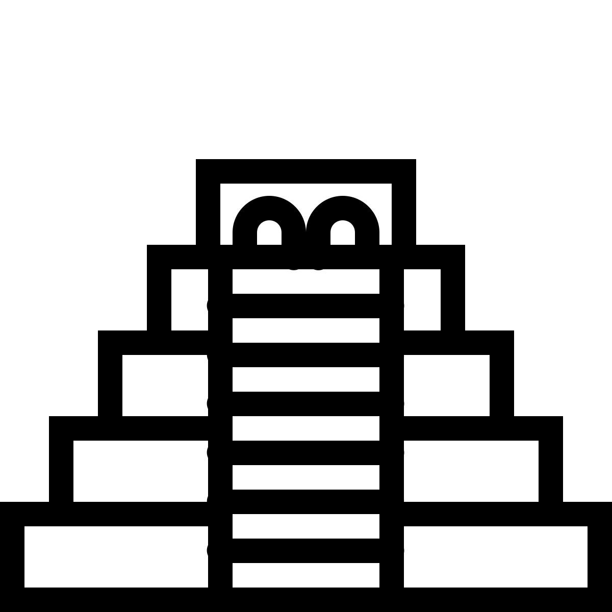 ios 17 outlined style chichen itza icon