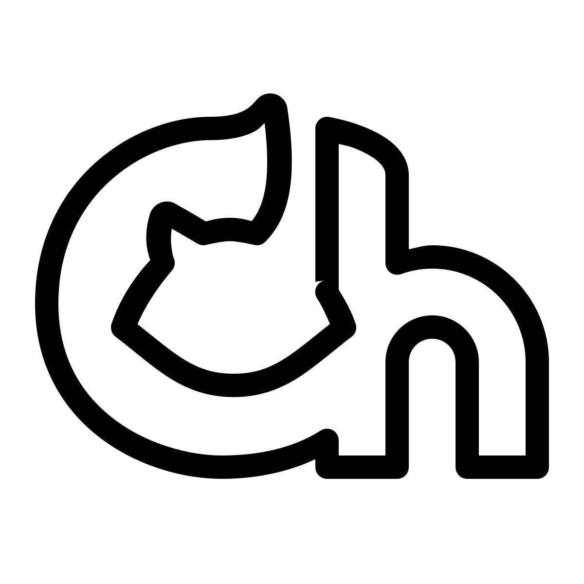 ios 17 outlined style música chillhop icon