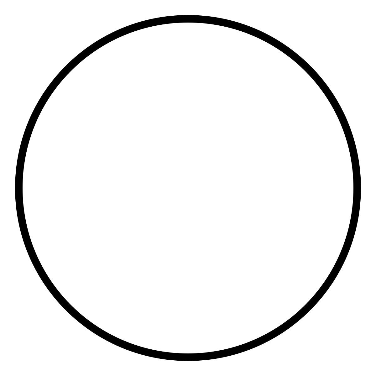 ios 17 outlined style circulo icon