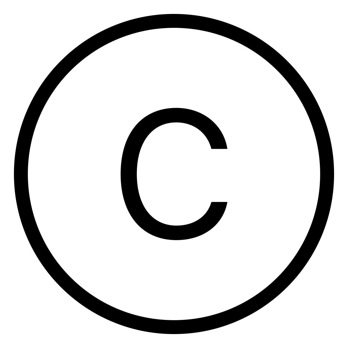 ios 17 outlined style circled c icon