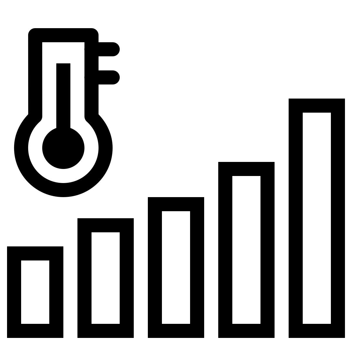 ios 17 outlined style changement climatique icon