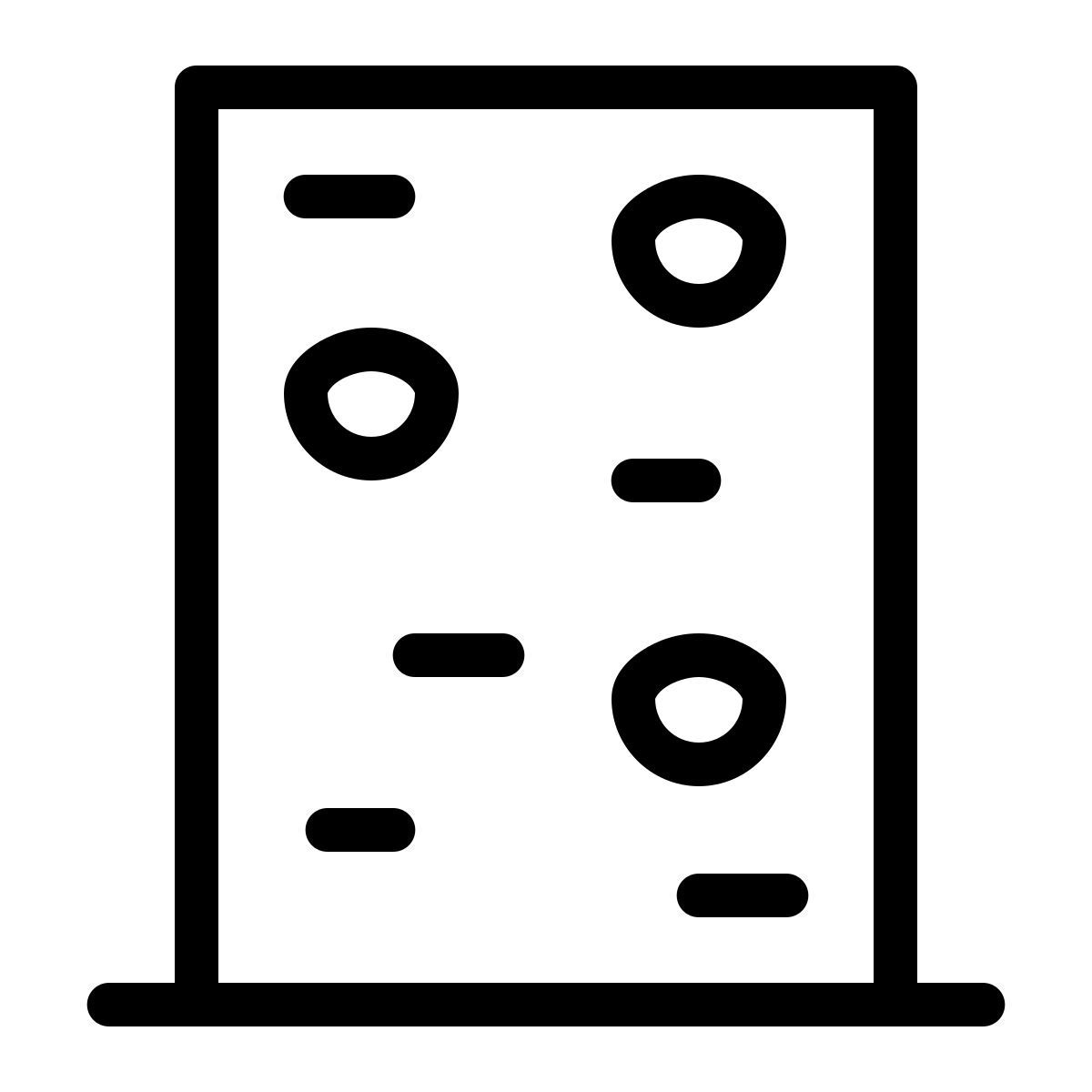 ios 17 outlined style muro de escalada icon