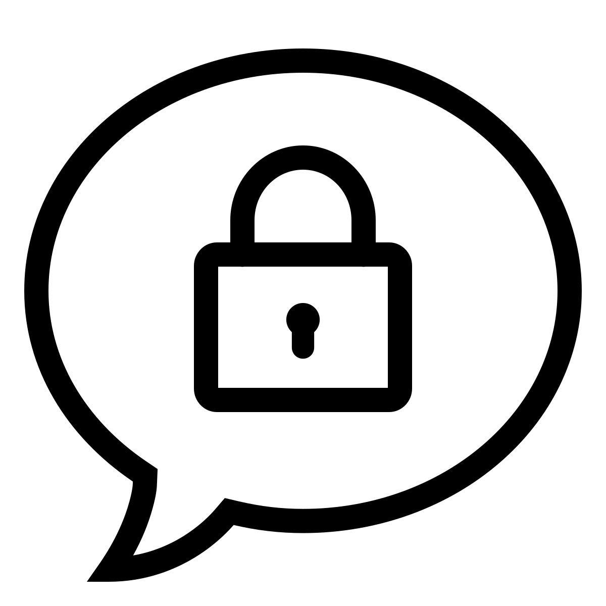 ios 17 outlined style closed topic icon