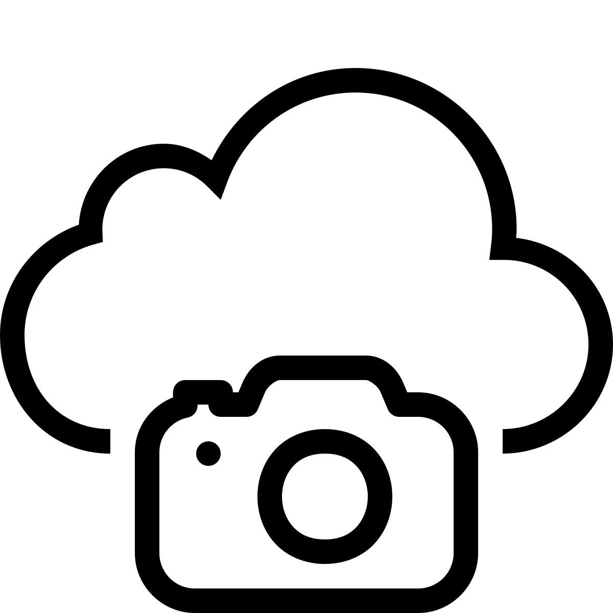 ios 17 outlined style cloud photo icon