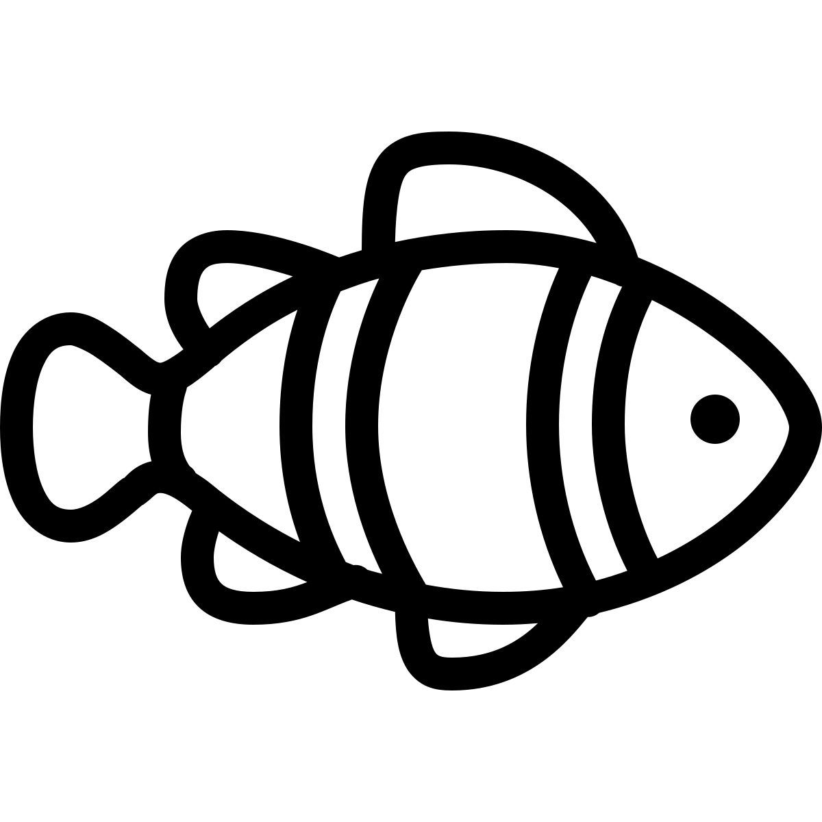 ios 17 outlined style 鱼 icon