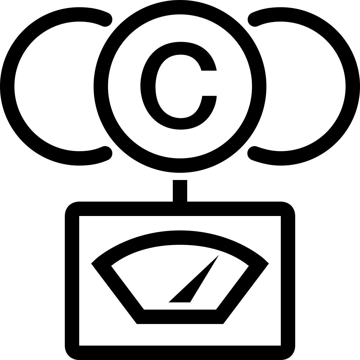 ios 17 outlined style medidor de co2 icon