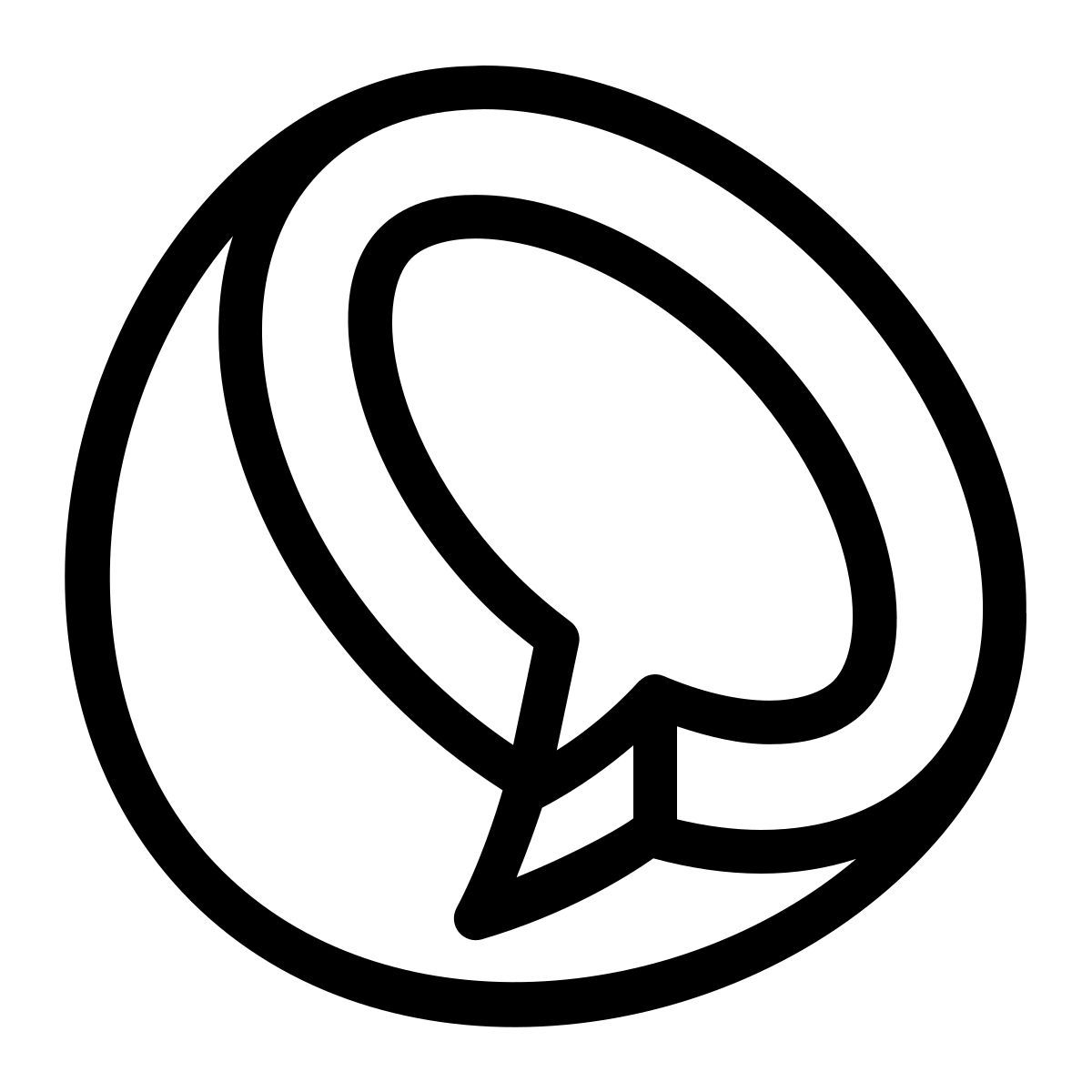 ios 17 outlined style noix de coco icon