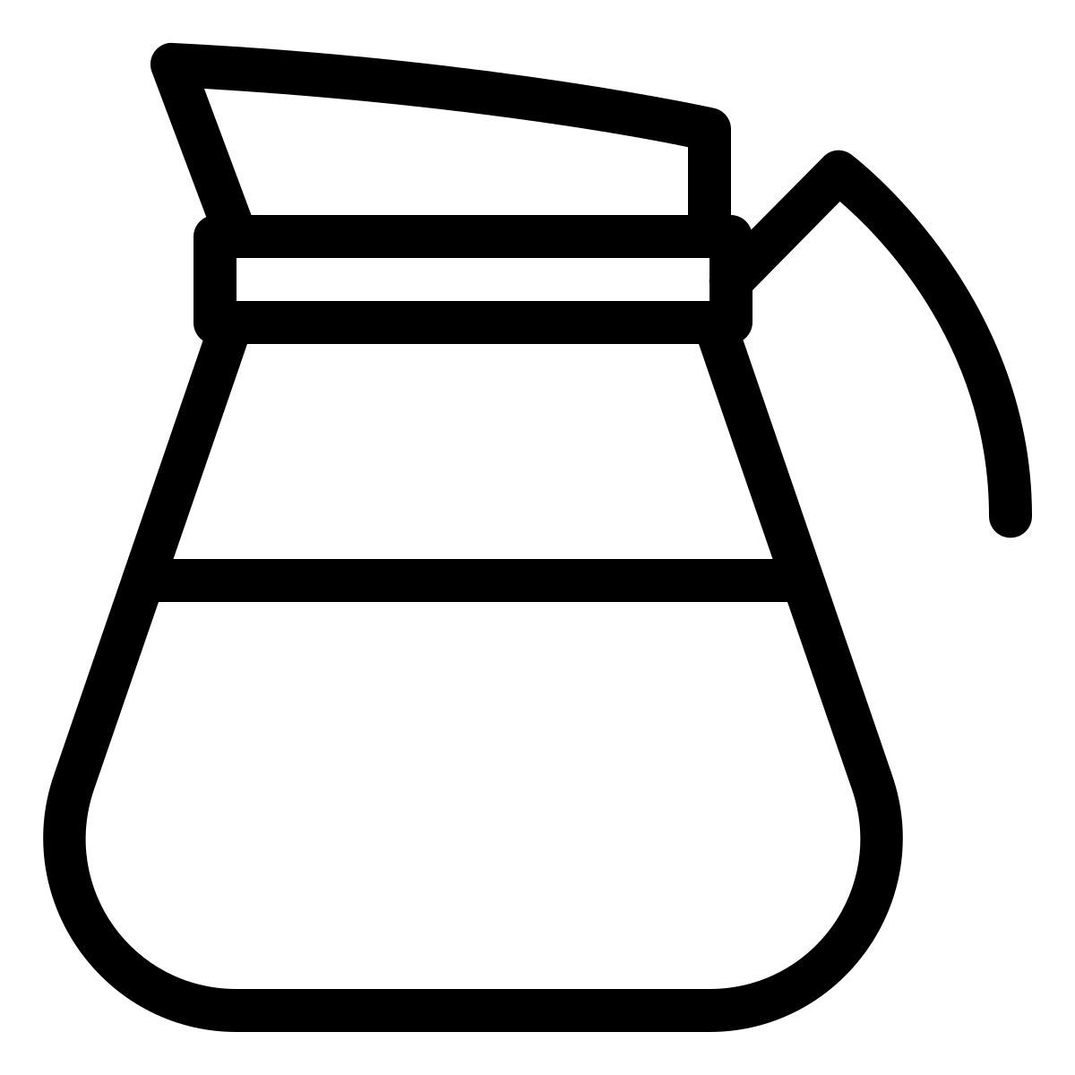 ios 17 outlined style 커피 포트 icon