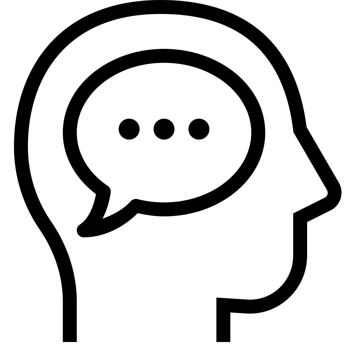 ios 17 outlined style habilidades de comunicación icon