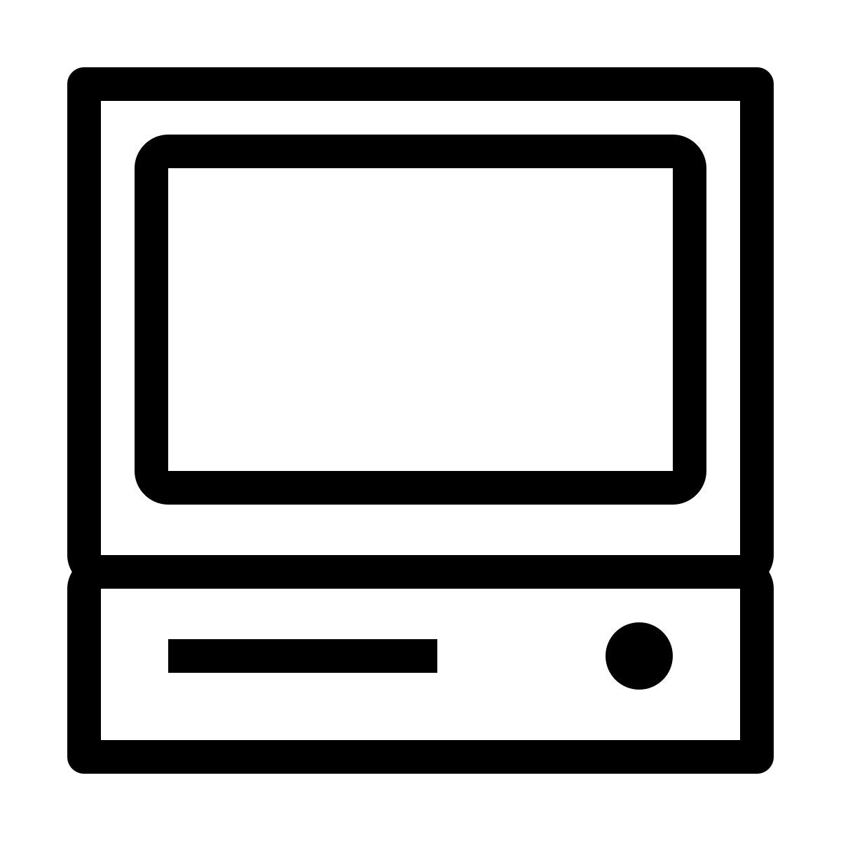 ios 17 outlined style 电脑 icon