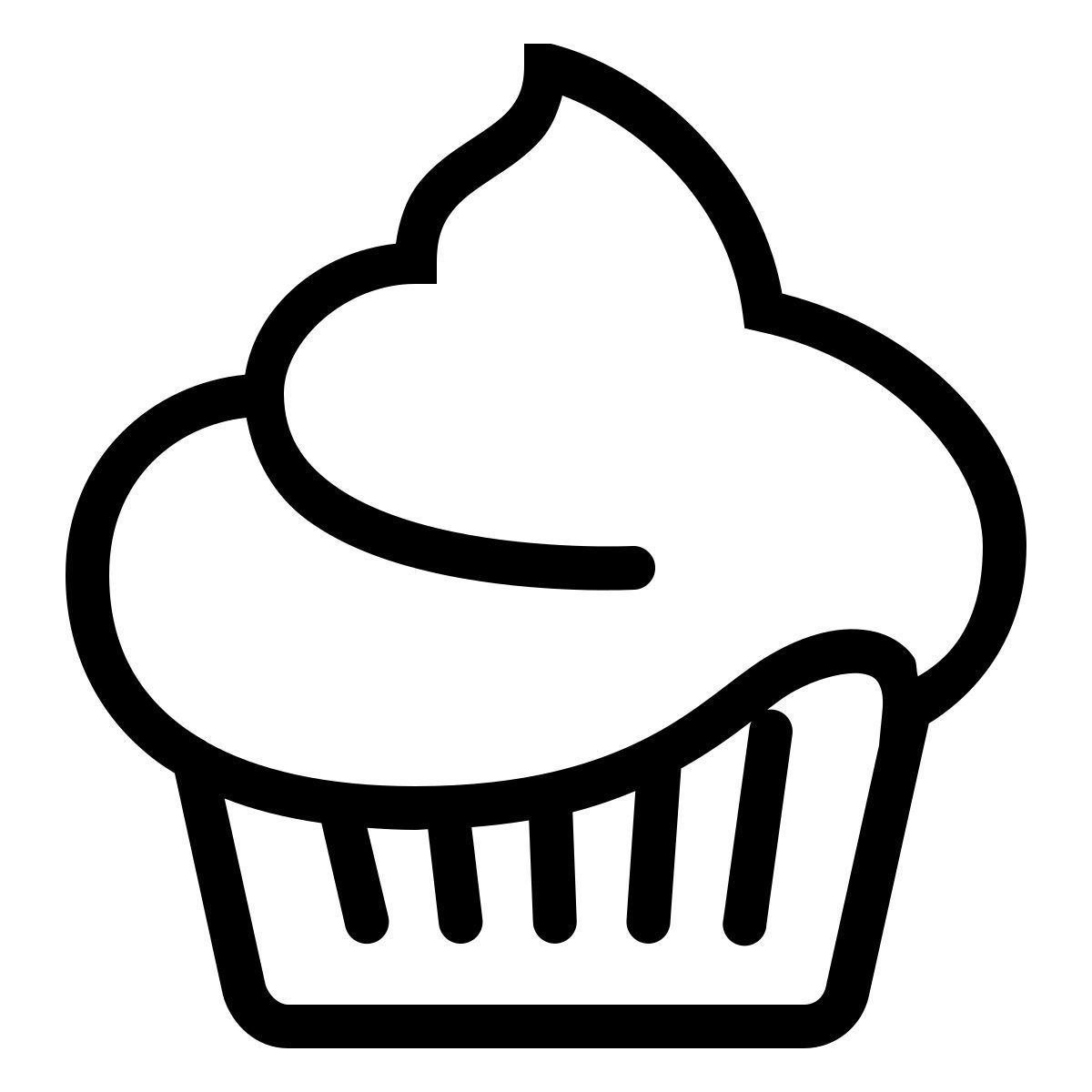 ios 17 outlined style postre icon