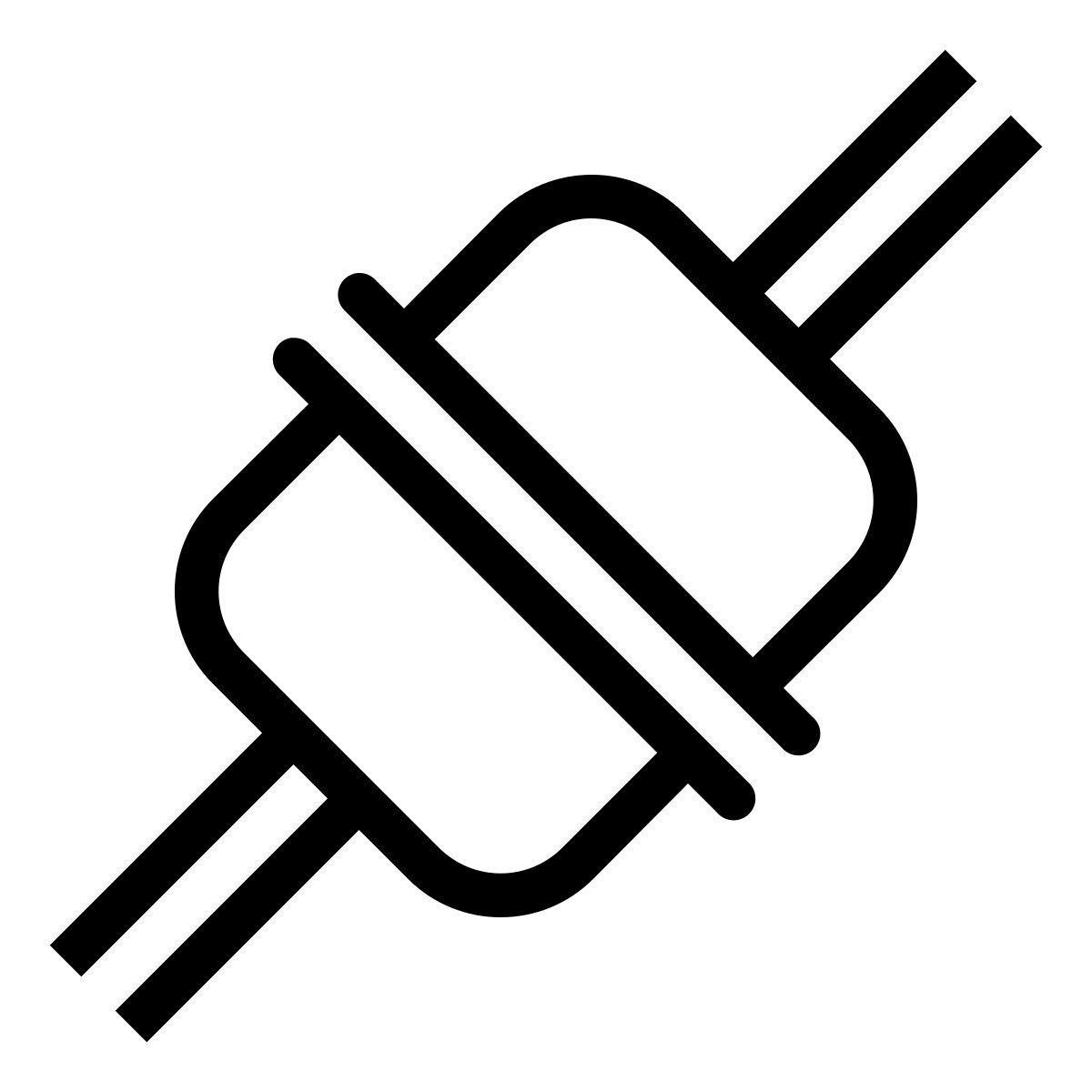 ios 17 outlined style collegato icon