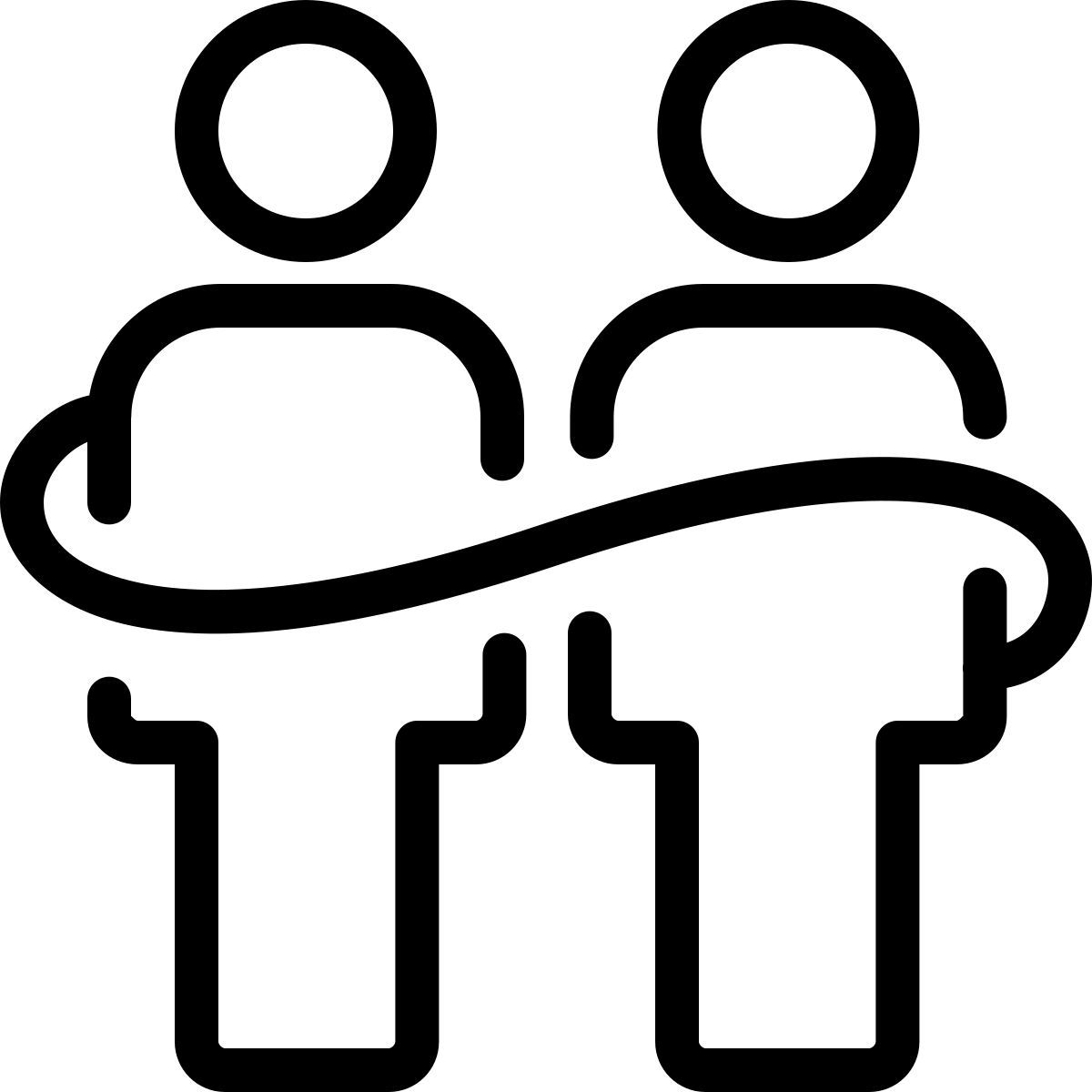 ios 17 outlined style connection to account icon