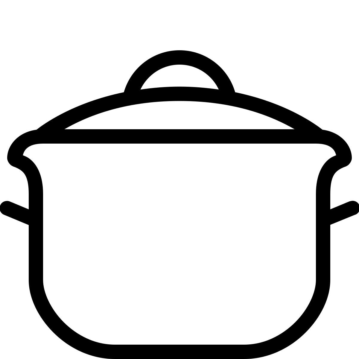 ios 17 outlined style 烹饪锅 icon