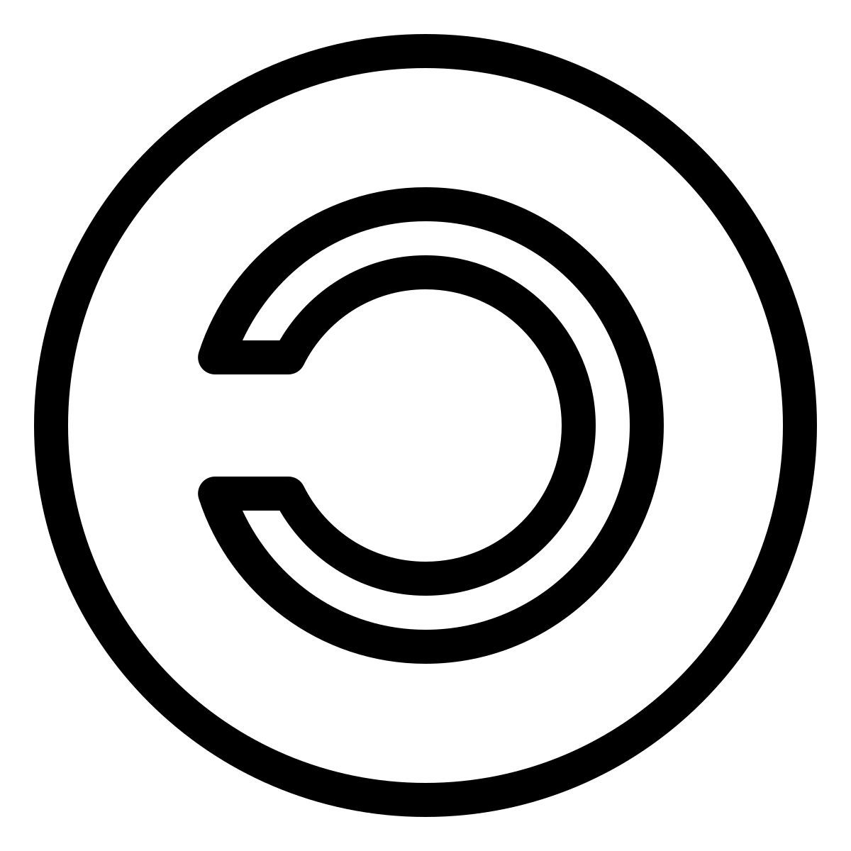 ios 17 outlined style permesso d'autore icon