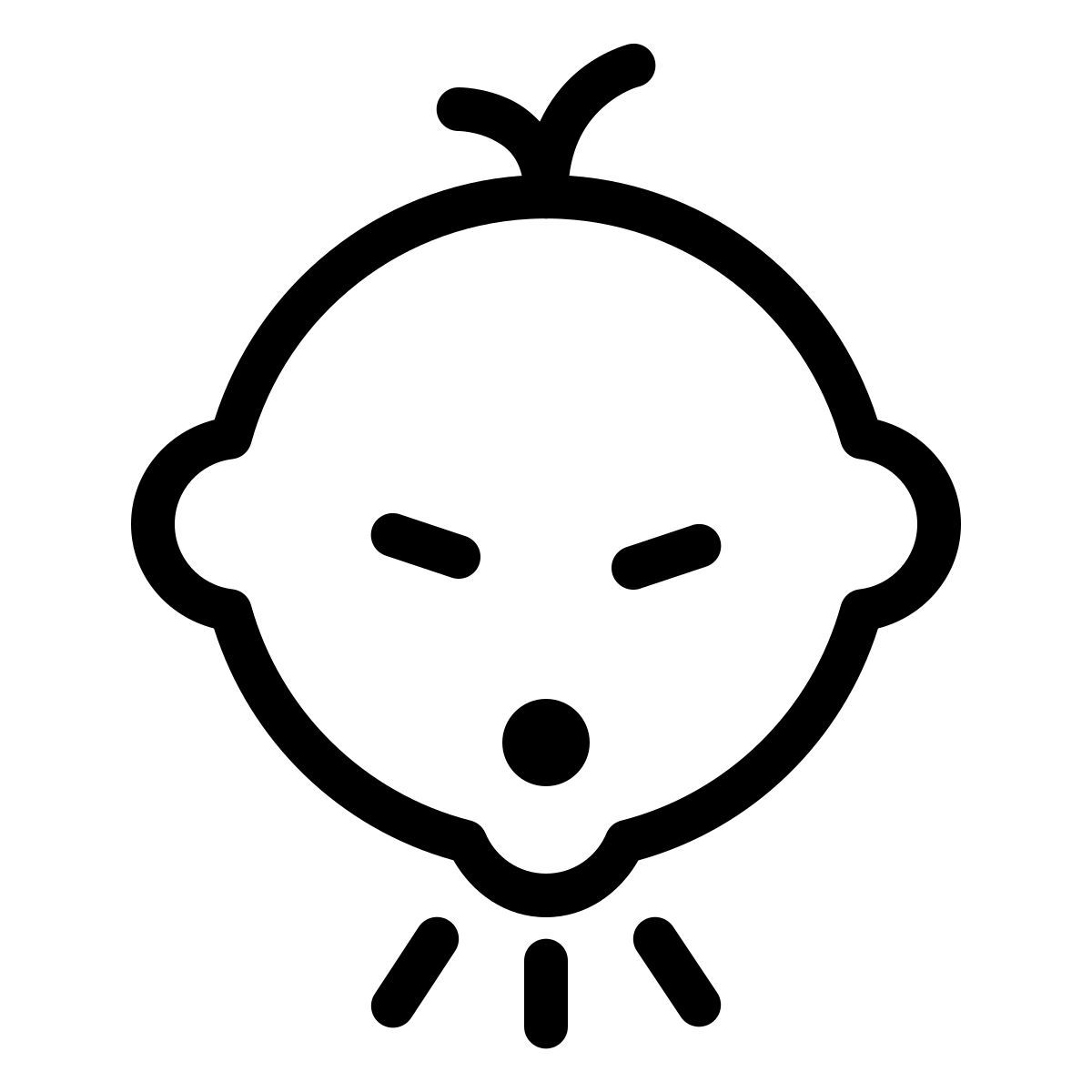 ios 17 outlined style husten icon