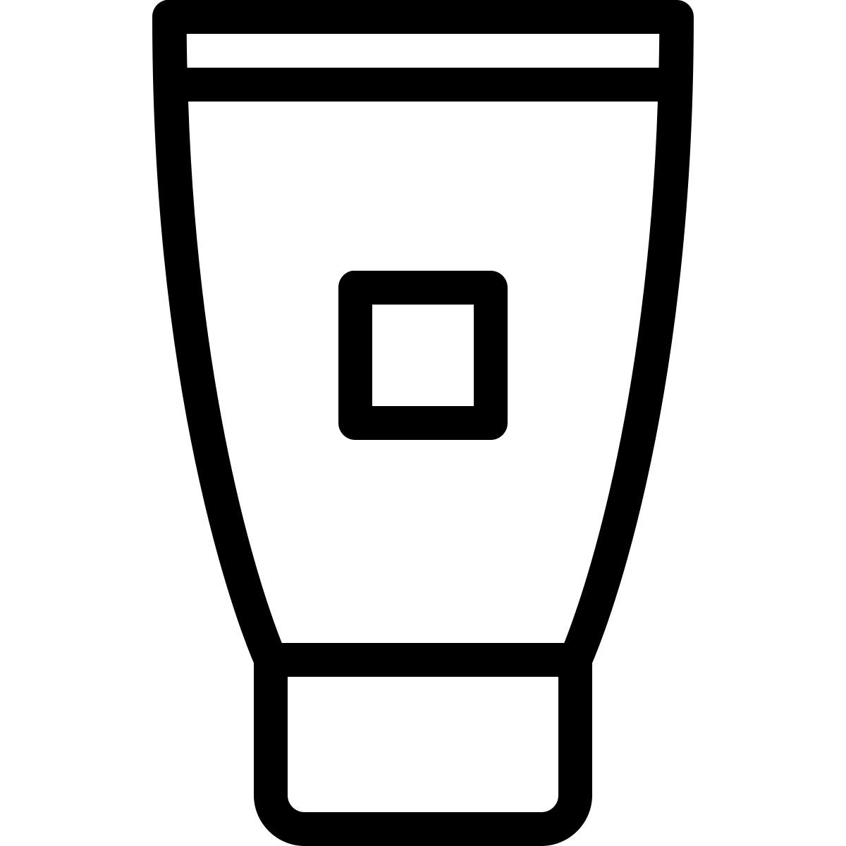 ios 17 outlined style tubo de crema icon