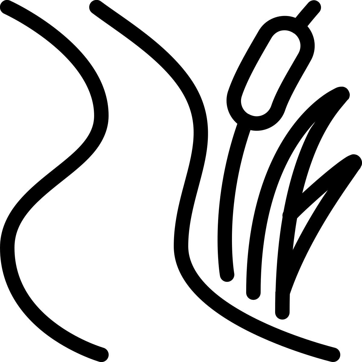 ios 17 outlined style creek icon