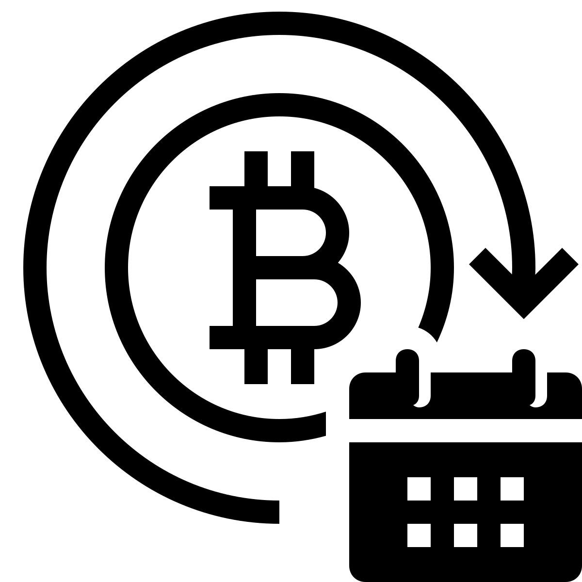 ios 17 outlined style 암호화폐 거래 선물 icon