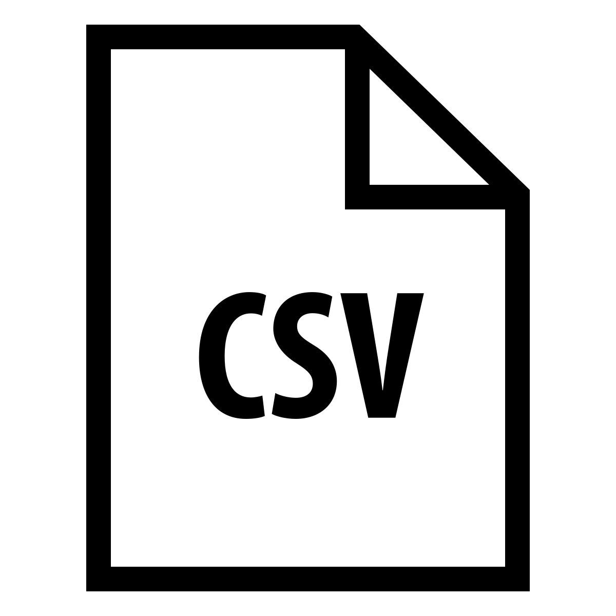 ios 17 outlined style csv icon