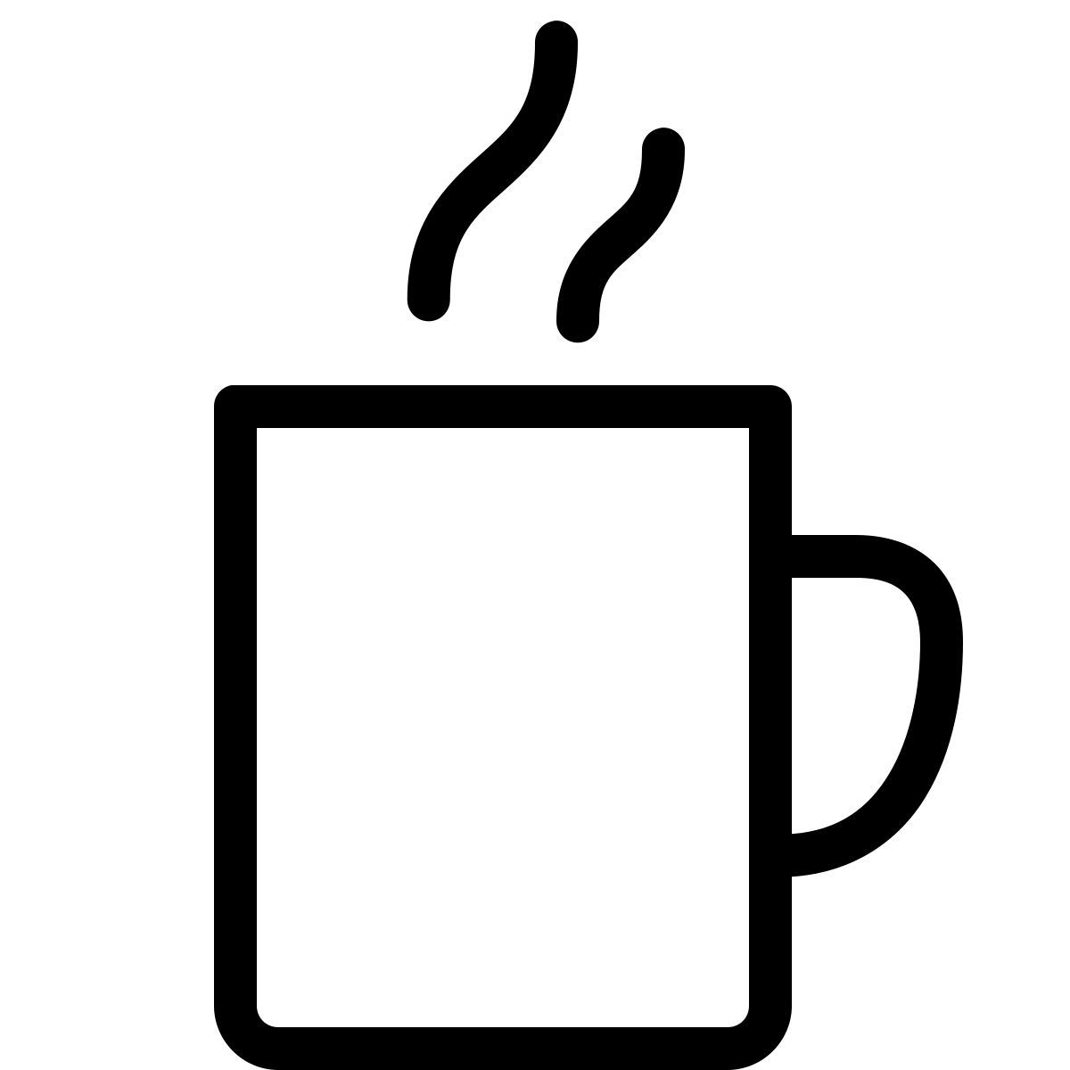ios 17 outlined style cup icon