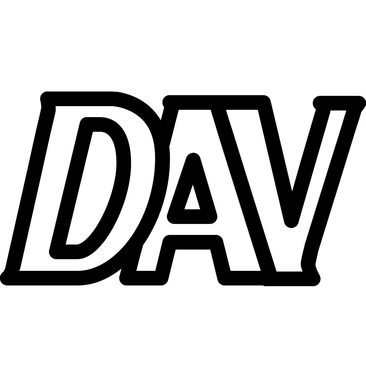 ios 17 outlined style dav icon