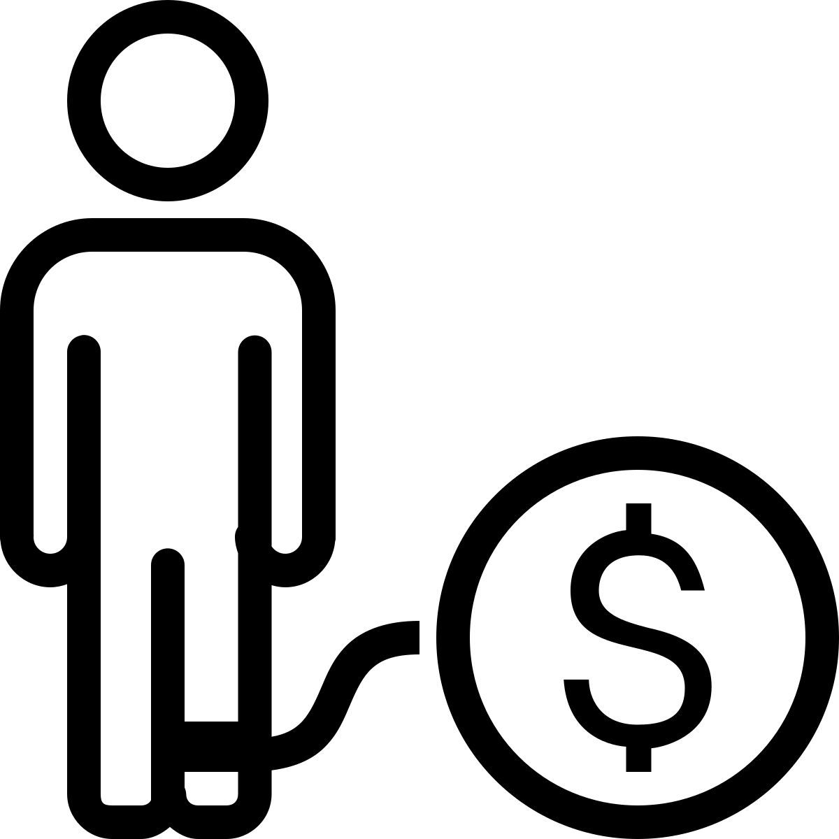 ios 17 outlined style deuda icon