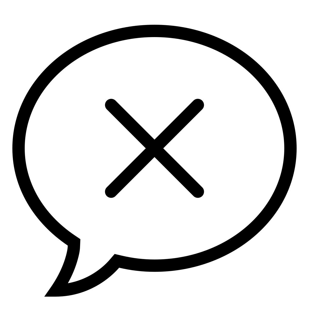 ios 17 outlined style delete message icon