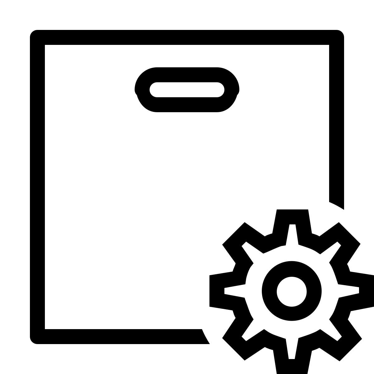 ios 17 outlined style 게재 설정 icon