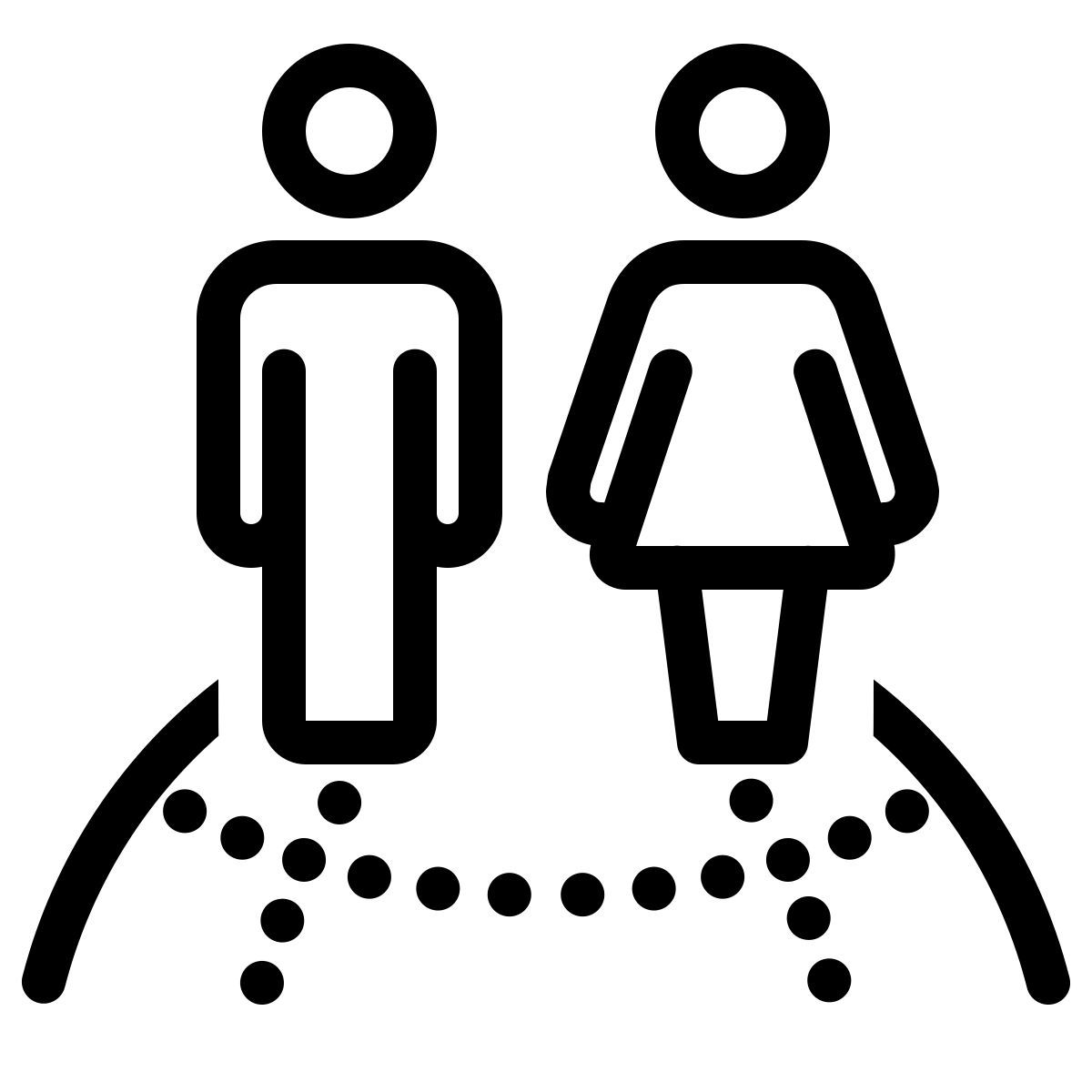 ios 17 outlined style 人口统计学 icon