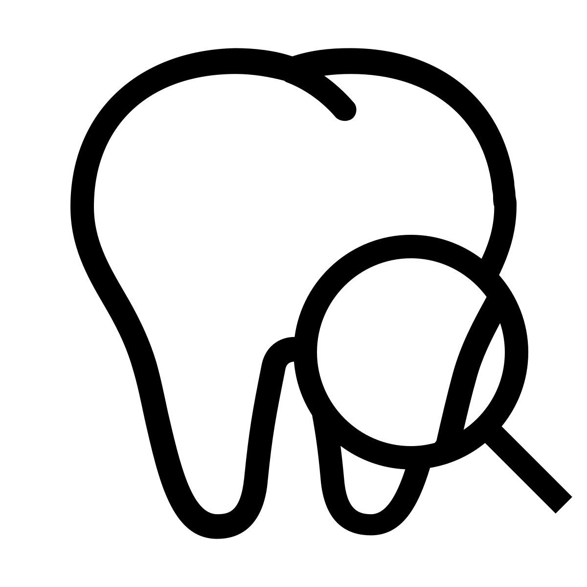 ios 17 outlined style chequeo dental icon