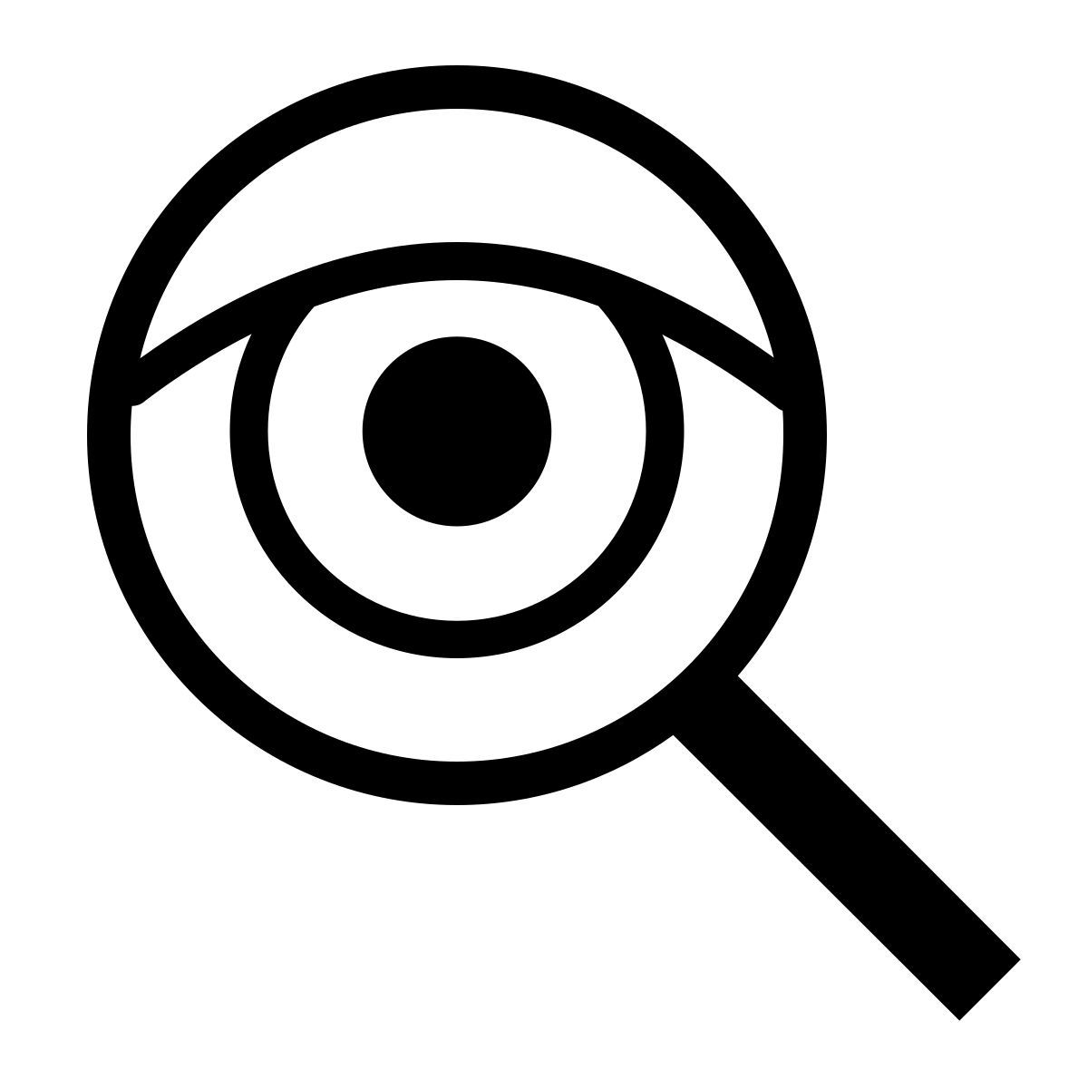 ios 17 outlined style 眼睛 icon