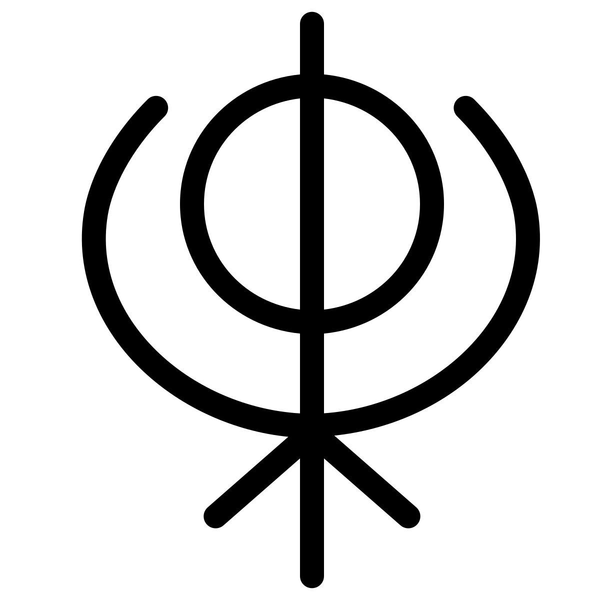 ios 17 outlined style dharmachakra icon