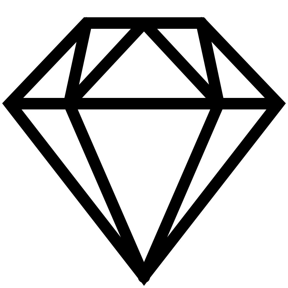 ios 17 outlined style 钻石 icon