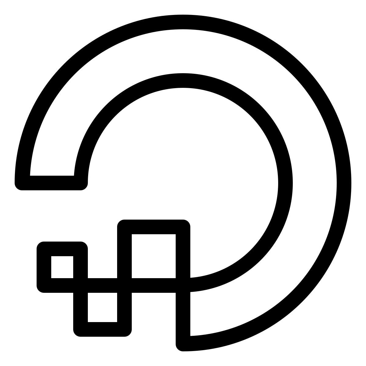 ios 17 outlined style digitalocean icon