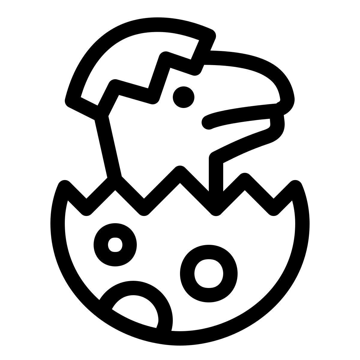 ios 17 outlined style 恐龙蛋 icon