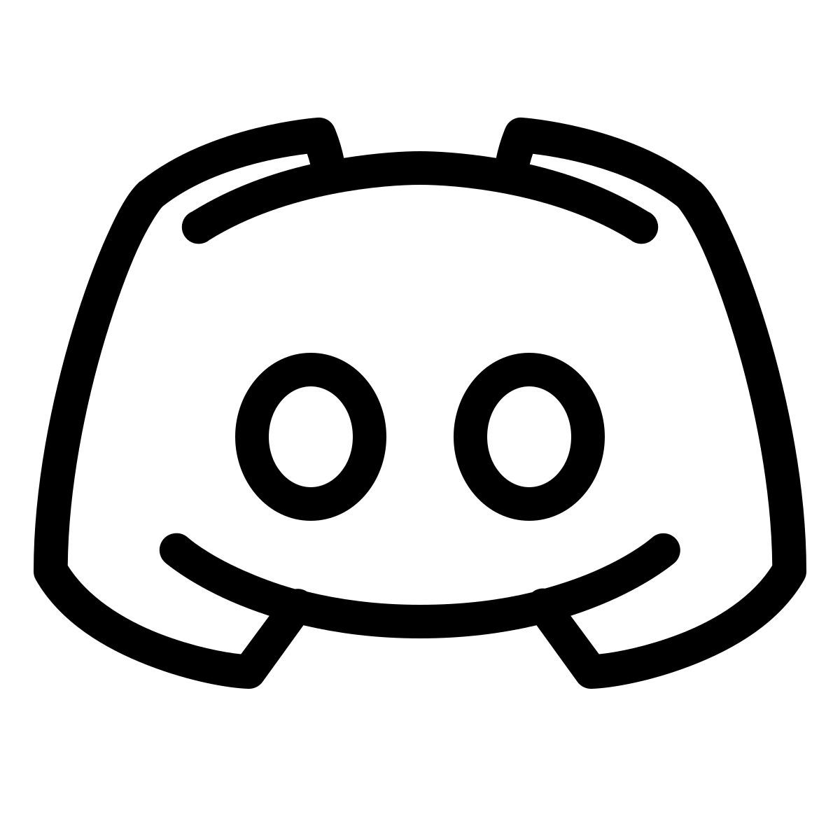 ios 17 outlined style discorde icon