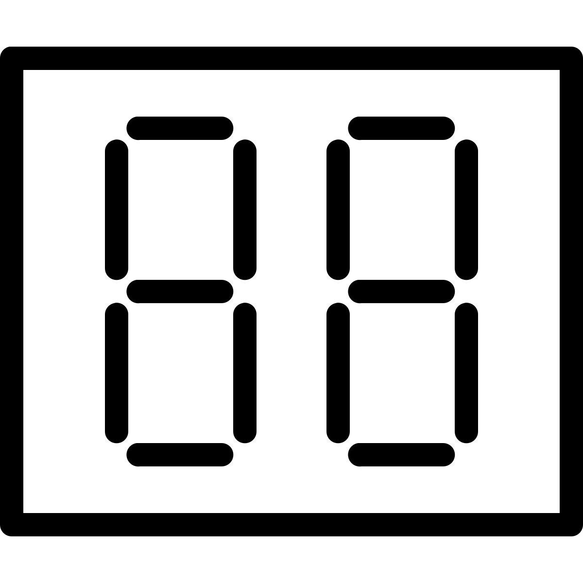 ios 17 outlined style display icon