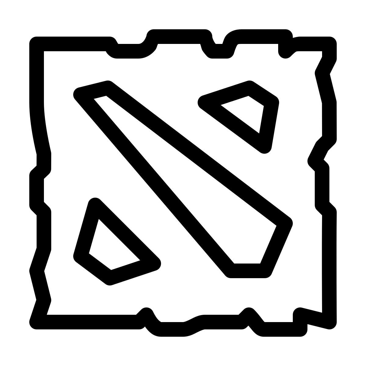ios 17 outlined style dota icon